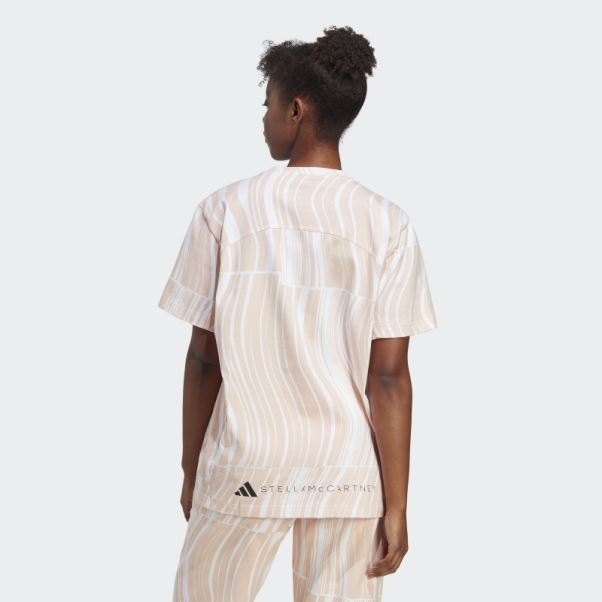 Adidas By Stella Mccartney T-shirt Graphique Truecasuals Rose Poudré Mode