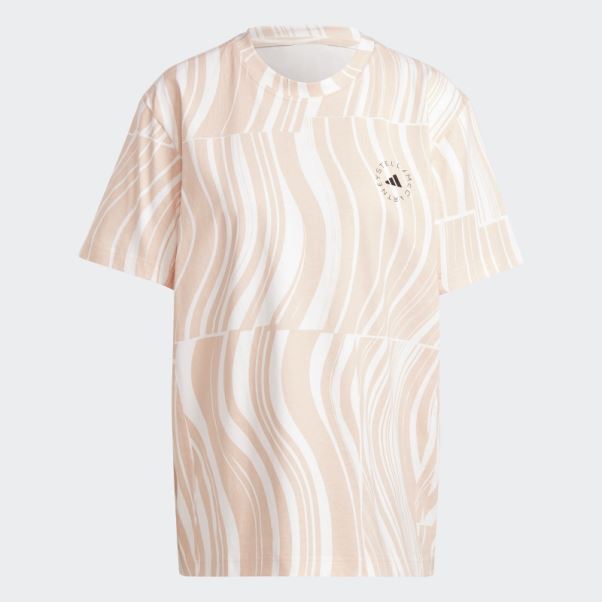 Adidas By Stella Mccartney T-shirt Graphique Truecasuals Rose Poudré Mode