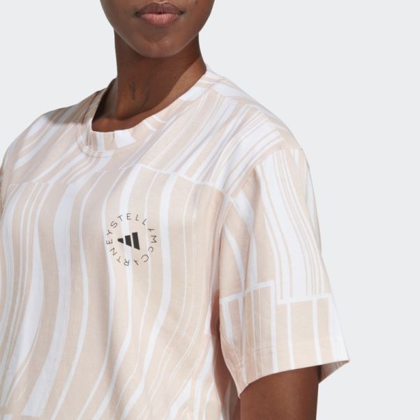 Adidas By Stella Mccartney T-shirt Graphique Truecasuals Rose Poudré Mode