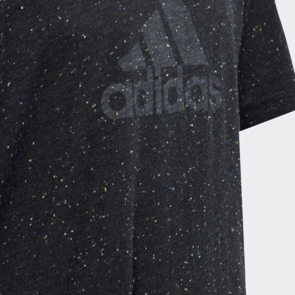 Tee Shirt Adidas Future Icon Winners Noir Melange