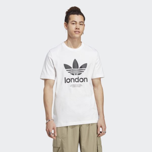 T-shirt Adidas Icone London City Originals Blanc
