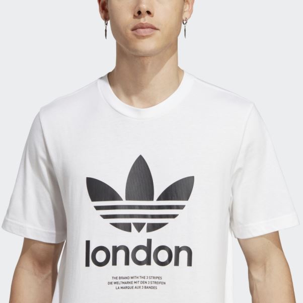 T-shirt Adidas Icone London City Originals Blanc