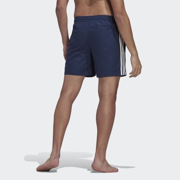 Short De Bain à 3 Bandes Adidas Adicolor Classics Indigo Nuit