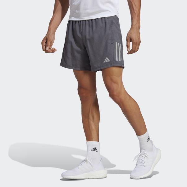 Short Chiné Adidas Own The Run Noir Chiné