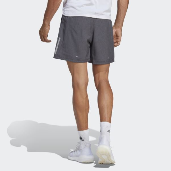 Short Chiné Adidas Own The Run Noir Chiné