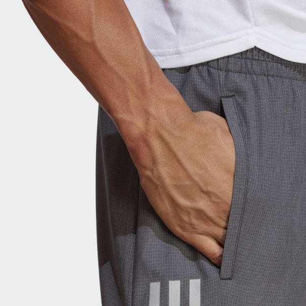 Short Chiné Adidas Own The Run Noir Chiné