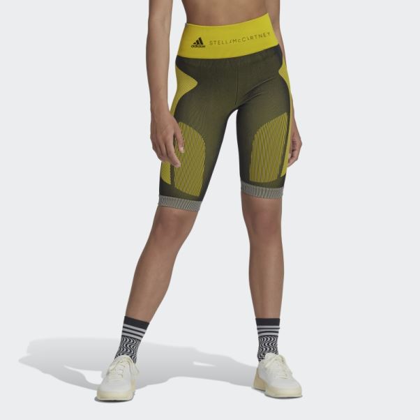 Adidas By Stella Mccartney Legging Court Sans Couture Truestrength Noir Chaud