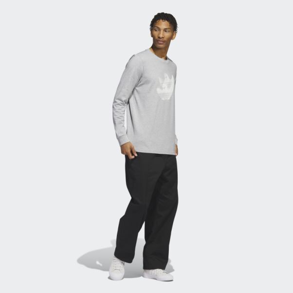 T-shirt à Manches Longues Shmoofoil Graphique Gris Moyen Adidas