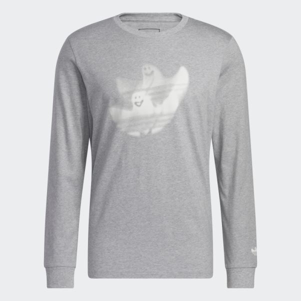 T-shirt à Manches Longues Shmoofoil Graphique Gris Moyen Adidas