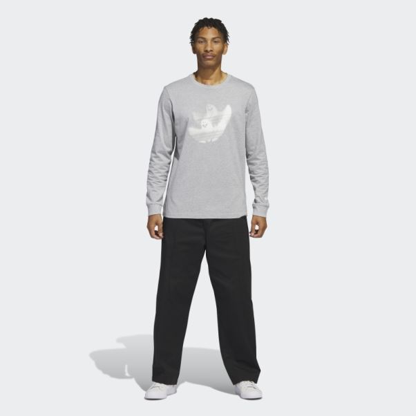 T-shirt à Manches Longues Shmoofoil Graphique Gris Moyen Adidas