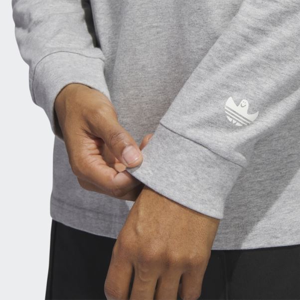 T-shirt à Manches Longues Shmoofoil Graphique Gris Moyen Adidas
