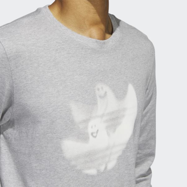 T-shirt à Manches Longues Shmoofoil Graphique Gris Moyen Adidas