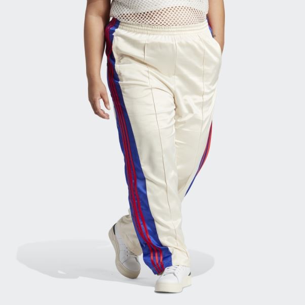 Adidas Pantalon Adibreak En Satin Blanc (taille Plus) Fashion