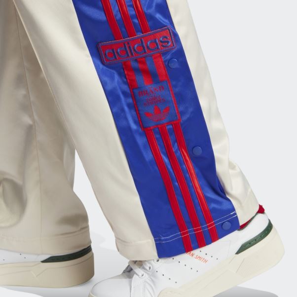 Adidas Pantalon Adibreak En Satin Blanc (taille Plus) Fashion