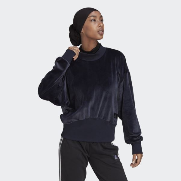 Encre Sweat Adidas Holidayz Confortable En Velours