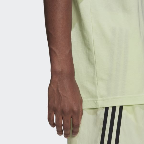 T-shirt Adidas Citron Vert Graphique Stoked Fish Flowers