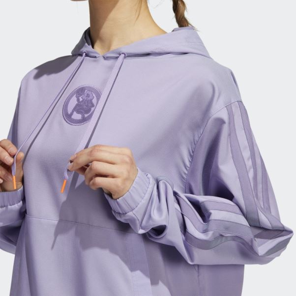 Adidas Hoop York City Sweat à Capuche Lilas