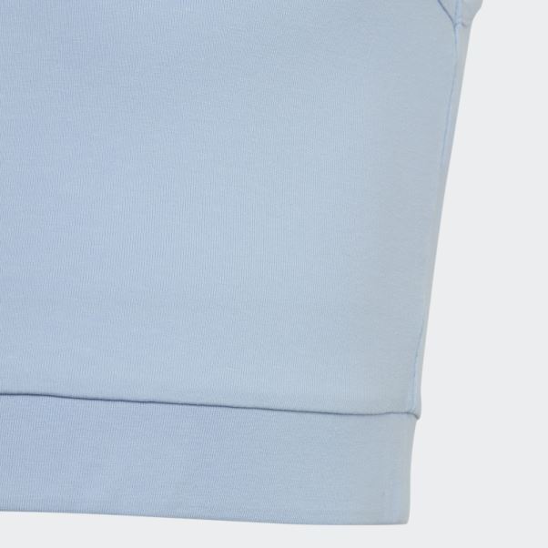Débardeur Court à Imprimé Graphique Adidas Bleu Aube Fashion