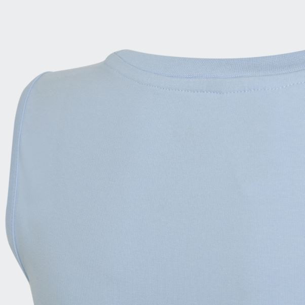 Débardeur Court à Imprimé Graphique Adidas Bleu Aube Fashion