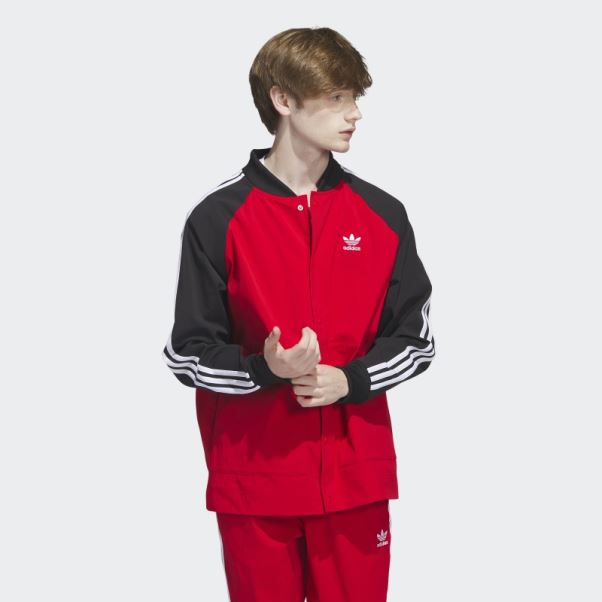 Veste Tissée Sst Adidas écarlate