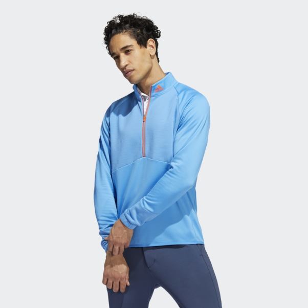 Pull Adidas Cold.rdy 1/4-zip Bleu
