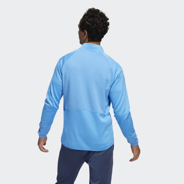 Pull Adidas Cold.rdy 1/4-zip Bleu