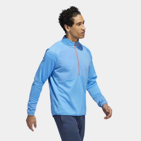Pull Adidas Cold.rdy 1/4-zip Bleu