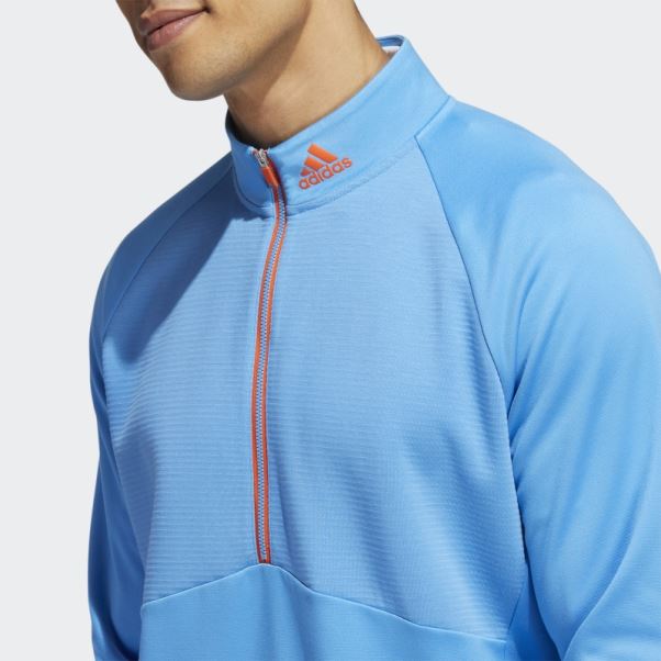 Pull Adidas Cold.rdy 1/4-zip Bleu