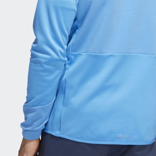 Pull Adidas Cold.rdy 1/4-zip Bleu