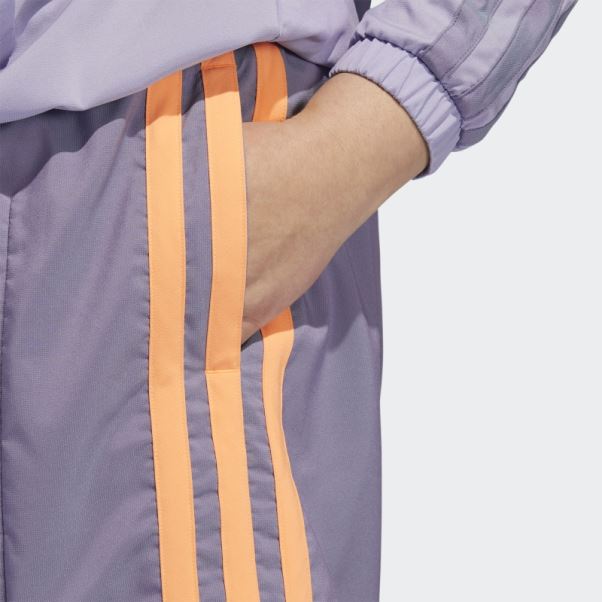 Hoop York City épinglé Short (taille Plus) Tech Violet Adidas