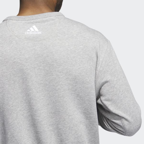 Sweat Ras Du Cou Vintage Blues Gris Moyen Adidas