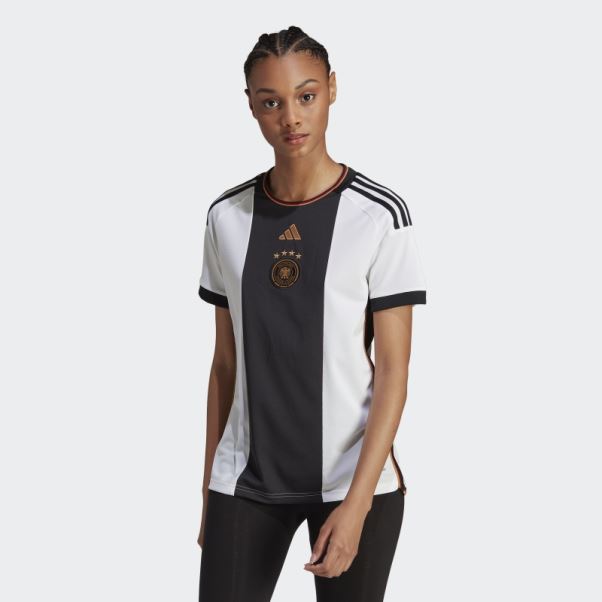 Maillot Domicile Adidas Allemagne 22 Blanc