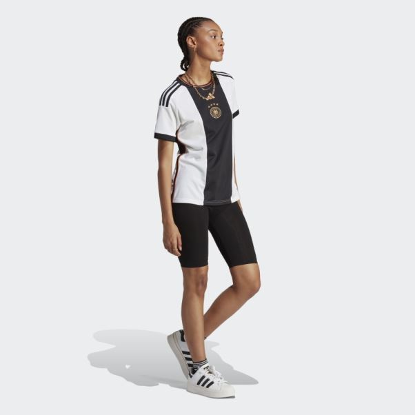 Maillot Domicile Adidas Allemagne 22 Blanc
