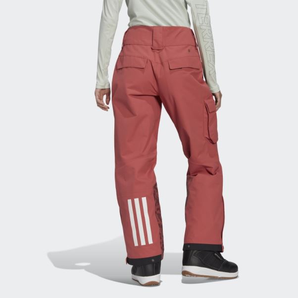 Pantalon De Snow Adidas Terrex 3 Couches En Nylon Post-consommation Rouge