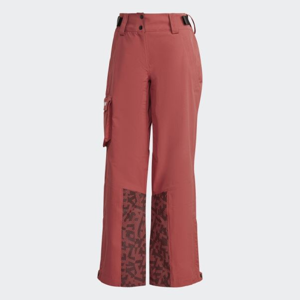 Pantalon De Snow Adidas Terrex 3 Couches En Nylon Post-consommation Rouge