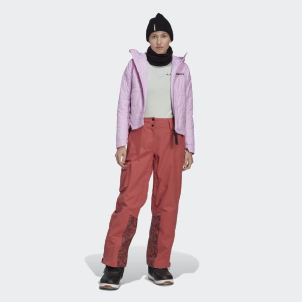Pantalon De Snow Adidas Terrex 3 Couches En Nylon Post-consommation Rouge