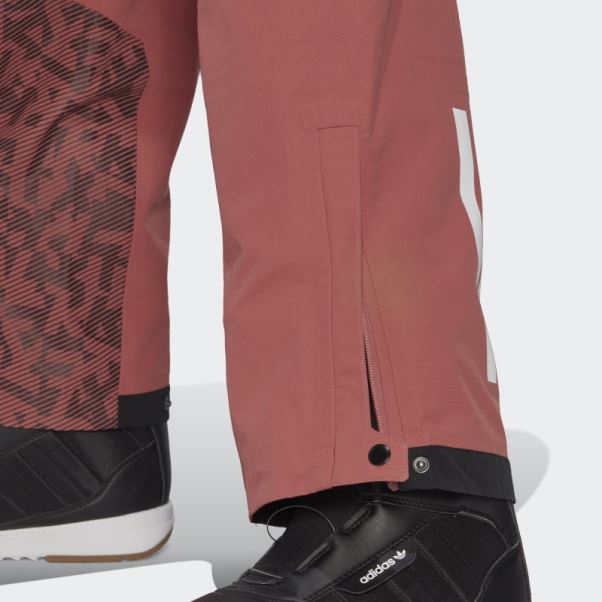 Pantalon De Snow Adidas Terrex 3 Couches En Nylon Post-consommation Rouge