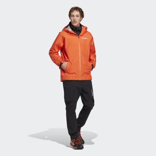 Veste De Pluie Adidas Orange Terrex Xperior Gore-tex Paclite