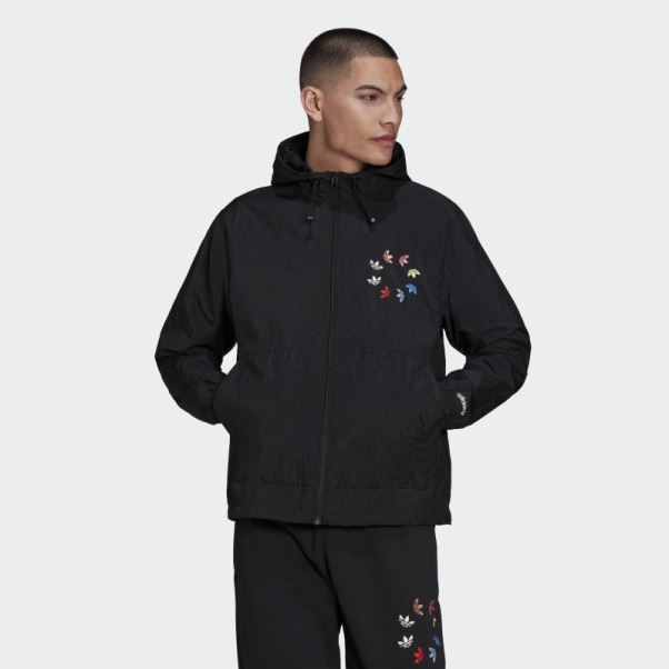 Coupe-vent Adicolor Shattered Trefoil Noir Adidas