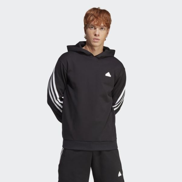 Future Icons Sweat à Capuche 3 Bandes Adidas Noir