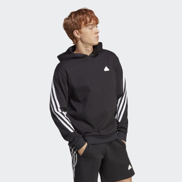 Future Icons Sweat à Capuche 3 Bandes Adidas Noir