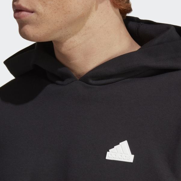 Future Icons Sweat à Capuche 3 Bandes Adidas Noir
