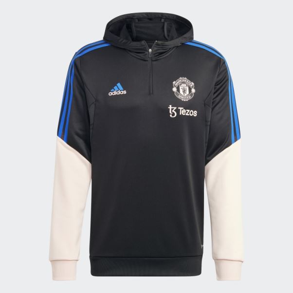 Manchester United Condivo 22 Sweat à Capuche Adidas Noir