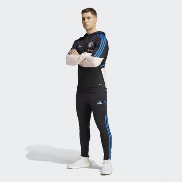 Manchester United Condivo 22 Sweat à Capuche Adidas Noir
