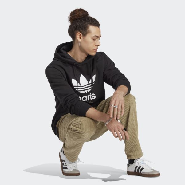 Sweat à Capuche Adidas Icone Paris City Originals Noir
