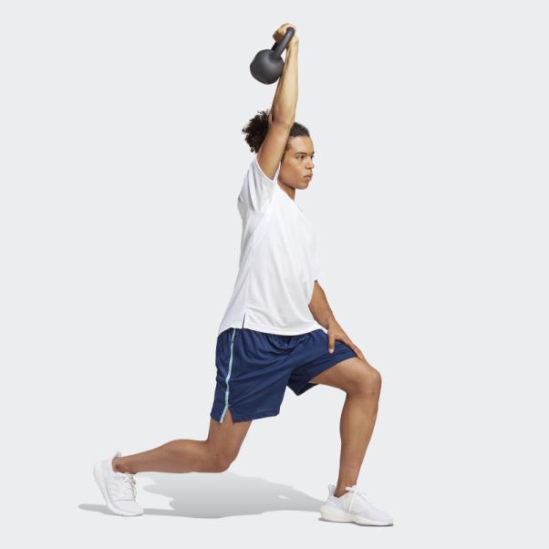T-shirt De Base D'entraînement Adidas Blanc