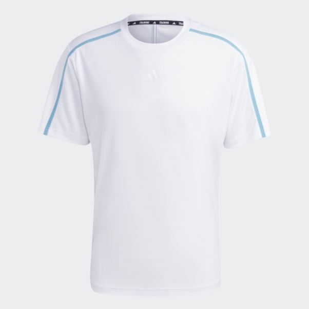 T-shirt De Base D'entraînement Adidas Blanc