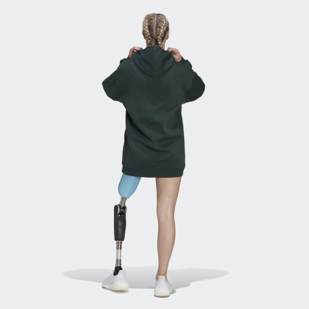 Adidas Sweat à Capuche Long Polaire All Szn Vert