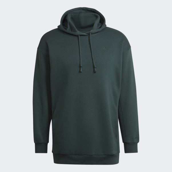 Adidas Sweat à Capuche Long Polaire All Szn Vert
