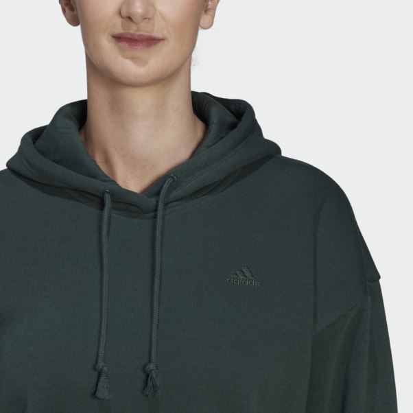 Adidas Sweat à Capuche Long Polaire All Szn Vert